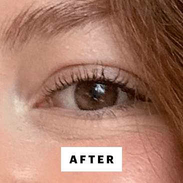 Gulino after applying the Tarte Tartelette Tubing Mascara