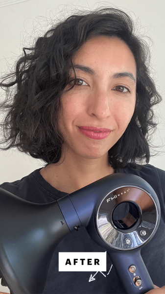 Selfie of Allure contributing editor Deanna Pai after using the FHI Heat The VersaSphere Pro Air 6in1 MultiStyler