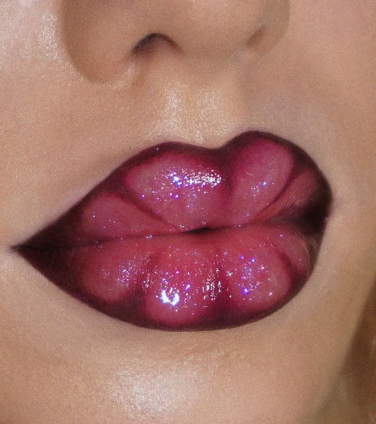 Sparkly lip combo
