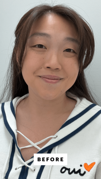 Lee before applying the Torriden Balanceful 5D Cica Complex AHA Pore Refining Toner